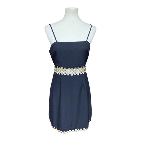 NWOT Carey Chain Waist Gothic Mini Dress - Picture 1 of 8